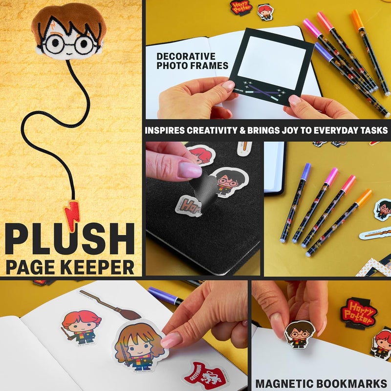 Get Trend Harry Potter Gifts Scrapbook Kit for Girls Boys with Notebook, Stickers, Pens, Bookmarks, Frames, Patches, Art Supplies, Gifts for Kids (Multi Harry Potter) - Image 4